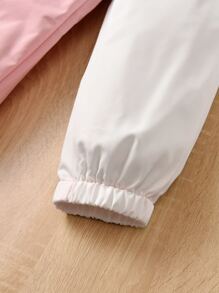 Girls Two Tone Flap Pocket Side Cargo Trousers - Multicolor - View 4