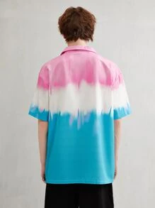 Men Tie Dye Shirt - Multicolor - View 2