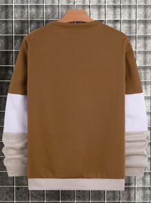 Manfinity Men Cut And Sew Sweatshirt - Multicolor - View 2