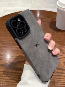1pc Leather TPU Airplane Print Phone Case Fits Compatible With Apple 11,12,13,14,12PROMAX,13PROMAX,15,15PRO,15PLUS,15PROMAX16 16Pro 16Plus 16Promax A11,A12,A20S,A32,A50,A51,A52,A71,A73,S20FE,S21,S22,A04,A13,A24