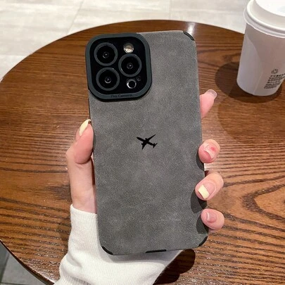 Ốp lưng điện thoại da TPU họa tiết máy bay màu đen, 1 chiếc, tương thích với iPhone 11, 12, 13, 14, 12 Pro Max, 13 Pro Max, 15, 15 Pro, 15 Plus, 15 Pro Max, 16, 16 Pro, 16 Plus, 16 Pro Max, 17, 17 Pro, 17 Pro Max và Galaxy A11, A12, A20S, A32, A50, A51, A52, A71, A73, S20 FE, S21, S22, A04, A13, A24. Quà tặng sinh nhật mùa xuân, kỷ niệm, tiệc tùng.