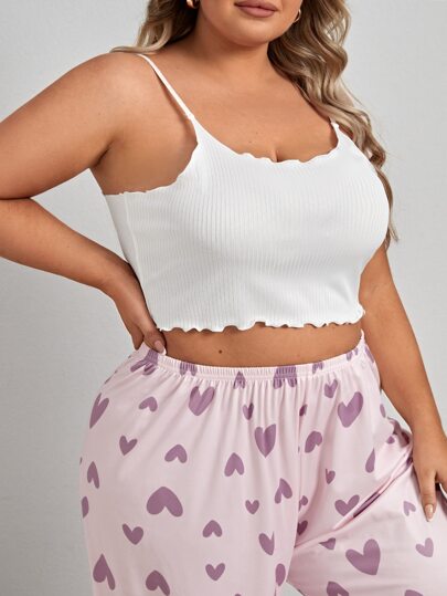 Plus Lettuce Trim Sleep Cami Top