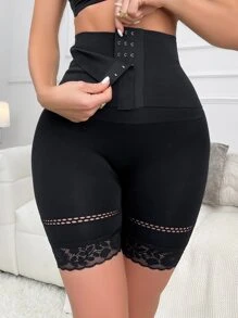 Hook And Eye Shapewear Shorts - Black - View 4