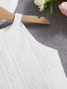 SHEIN Tank Tops & Camis Bé Gái màu trơn Giải trí - trắng - Xem 3