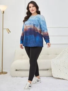 Mulvari Leggings con camiseta de tie dye