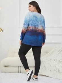 Mulvari Leggings con camiseta de tie dye