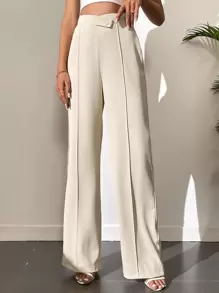 SHEIN Tall High Waist Seam Detail Pants