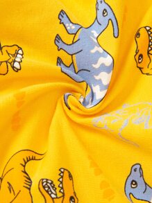 Toddler Boys 4pcs Dinosaur Print Contrast Binding Boxer Brief - Multicolor - View 4