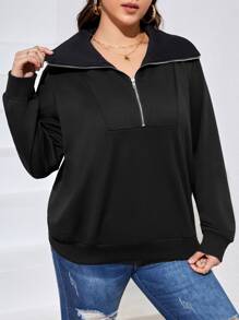 SHEIN Unity Sudadera con cremallera media