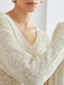 MOTF PREMIUM RELAXED KNIT JUMPER - Beige - View 3