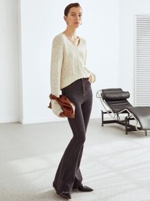 MOTF PREMIUM RELAXED KNIT JUMPER - Beige - View 7