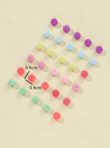 36 piezas al azar con letra DIY cuenta