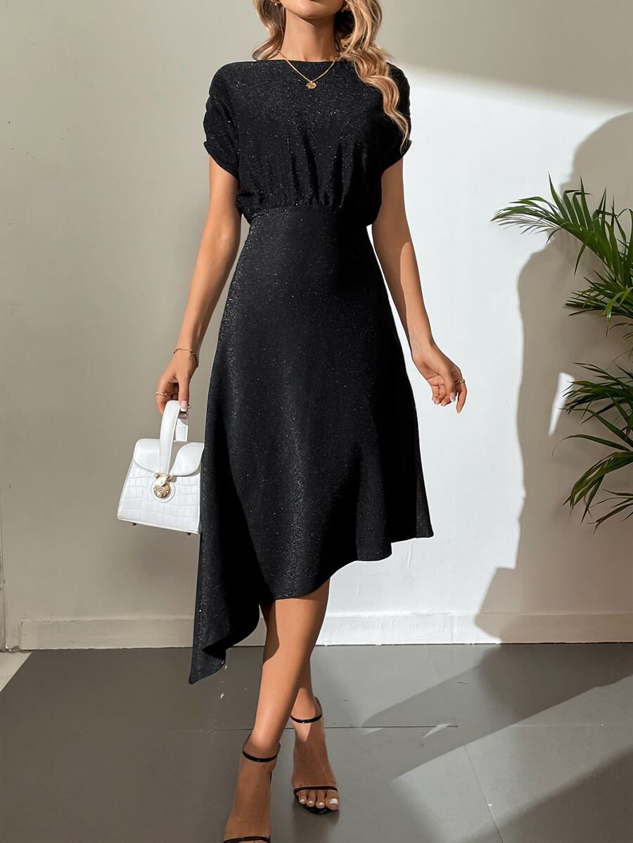 SHEIN Tall 鏈條細節蝙蝠袖洋裝