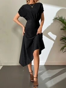 SHEIN Tall 鏈條細節蝙蝠袖洋裝