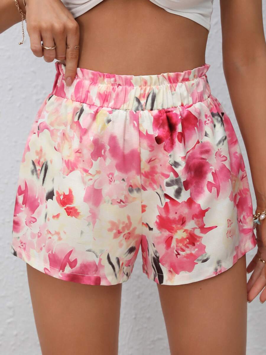 Soleia Quần đùi nữ Quần paper-bag Hoa Boho - Nhiều màu - Xem 1