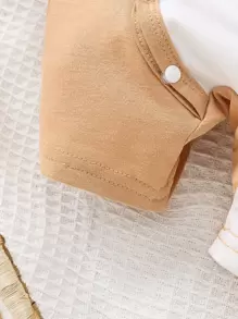 SHEIN Đứa bé trai Hoạt hình Sư tử Đồ họa Romper & Mũ - Nhiều màu - Xem 6