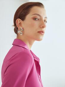 MOTF PREMIUM RUCHED WAIST SHIRT - Pink - View 10