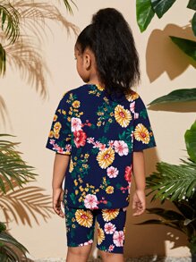 SHEIN Bộ hai mảnh Gái Hoa Boho - Nhiều màu - Xem 2