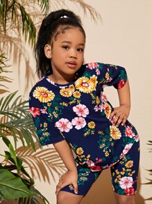 SHEIN Bộ hai mảnh Gái Hoa Boho - Nhiều màu - Xem 3