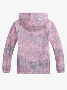 Toddler Girls Allover Print Zip Up Hooded Jacket - Multicolor - View 2