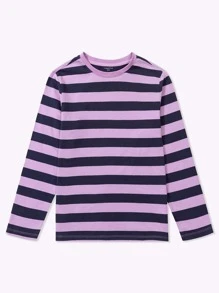 Chicos Camiseta con estampado de rayas - Multicolor - Ver 1