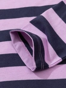 Chicos Camiseta con estampado de rayas - Multicolor - Ver 6