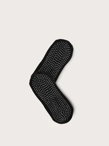 1 par de calcetines de yoga absorbentes del sudor para deportes al aire libre - Negro - Ver 3