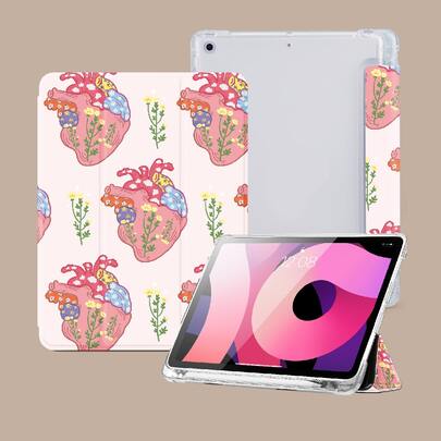 Heart Pattern Case Compatible With iPad