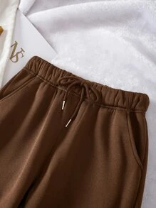 INAWLY Drawstring Waist Thermal Lined Sweatpants Graduation,Back To School Outfits,Graduation,Teacher Outfits For Women,Back To School Fall Cloth For Women