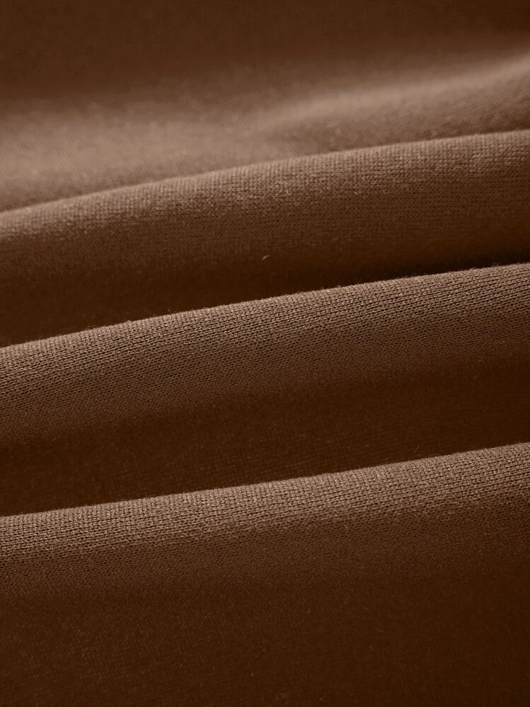 INAWLY Drawstring Waist Thermal Lined Sweatpants Graduation,Back To School Outfits,Graduation,Teacher Outfits For Women,Back To School Fall Cloth For Women - Coffee Brown - View 6