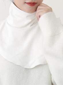 1pc Casual Versatile Detachable Collar Scarf, Fashionable And Adjustable For Women - White - View 1