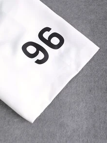 Manfinity 男士條紋和字母圖案襯衫