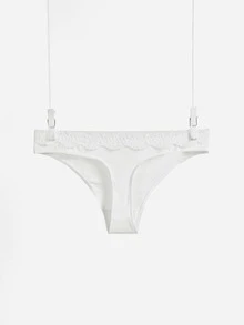 3 piezas Set bragas con encaje en contraste - Multicolor - Ver 5