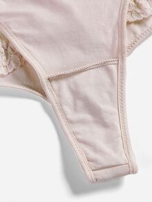 3 piezas Set bragas con encaje en contraste - Multicolor - Ver 8