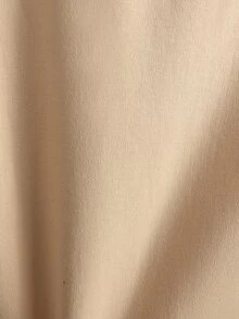 Manfinity Men Letter Graphic Contrast Side Seam Thermal Sweatshirt - Khaki - View 4