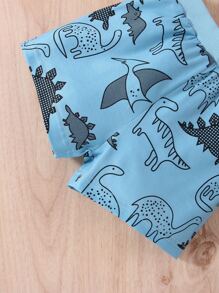 Đứa bé trai In Khủng long Áo thun & quần đùi - Màu xanh lam - Xem 7