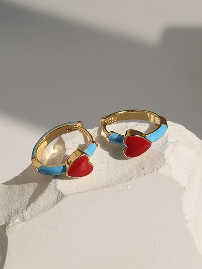 Andkiss أقراط شكل قلب حلي لعيد الحب، للأم، أم الأم، عيد الأم، هدية