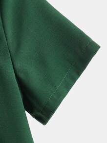 SHEIN 小男童翻蓋口袋襯衫