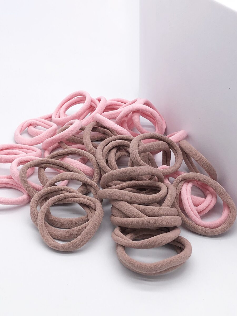 50pcs Solid Hair Tie - Multicolor - View 1