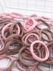 50pcs Solid Hair Tie - Multicolor - View 2