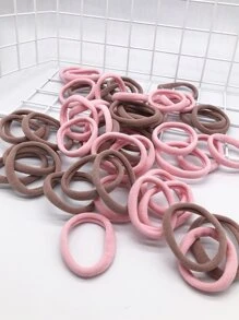 50pcs Solid Hair Tie - Multicolor - View 3