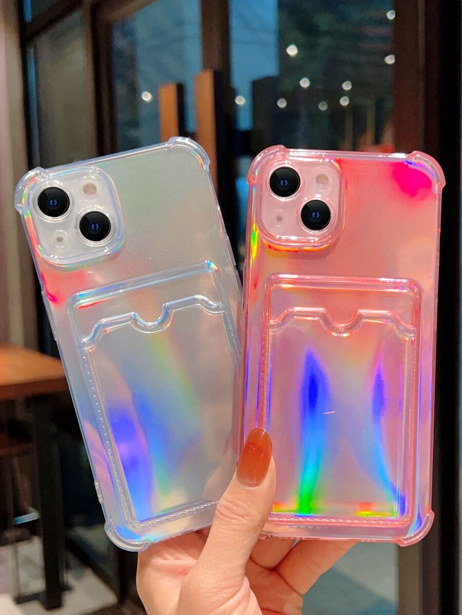 2 chiếc Vỏ điện thoại Laser có khe cắm thẻ - Nhiều màu - Xem 1