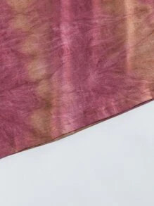 ROMWE MEN Prep Men Letter Graphic Tie Dye Y2k T-Shirt - Multicolor - View 3