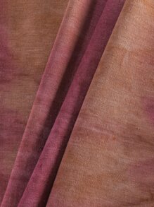 ROMWE MEN Prep Men Letter Graphic Tie Dye Y2k T-Shirt - Multicolor - View 5