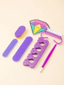 鑽石圖案美甲套裝 - 彩色 - 查看 2