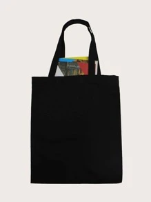 JadeKnightSparrow Figure & Letter Print Shopper Bag - Black - View 2