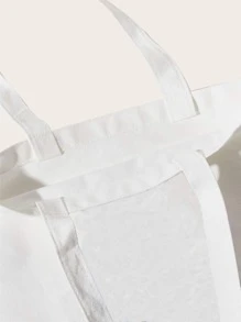 JadeKnightSparrow Figure & Flower Print Shopper Bag - White - View 3