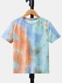 SHEIN Tops con trai Cà vạt nhuộm Giải trí - Nhiều màu - Xem 1