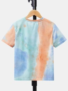 SHEIN Tops con trai Cà vạt nhuộm Giải trí - Nhiều màu - Xem 2