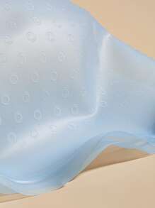 1入組染髮套裝,包含矽膠染髮帽和掛鉤,藍色